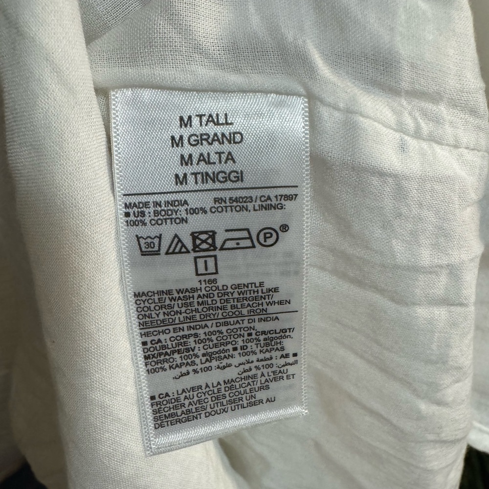 Old Navy White Linen Midi Dress - Picture 4 of 5